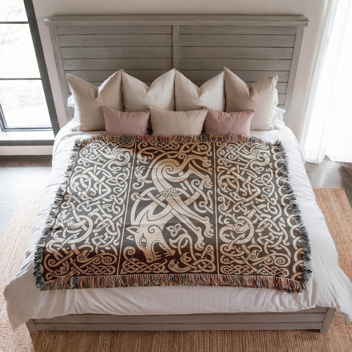 Fenrir Wolf Woven Blanket