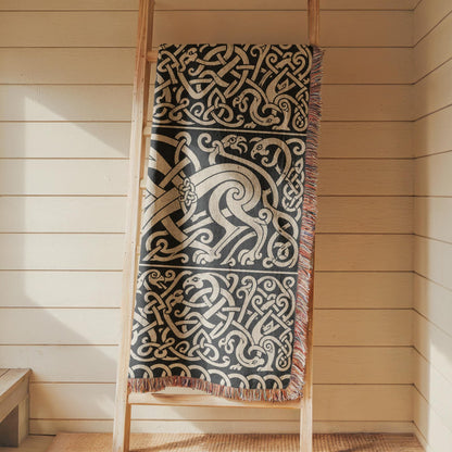 Fenrir Wolf Woven Blanket