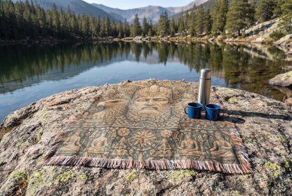 Ancient God King Woven Blanket