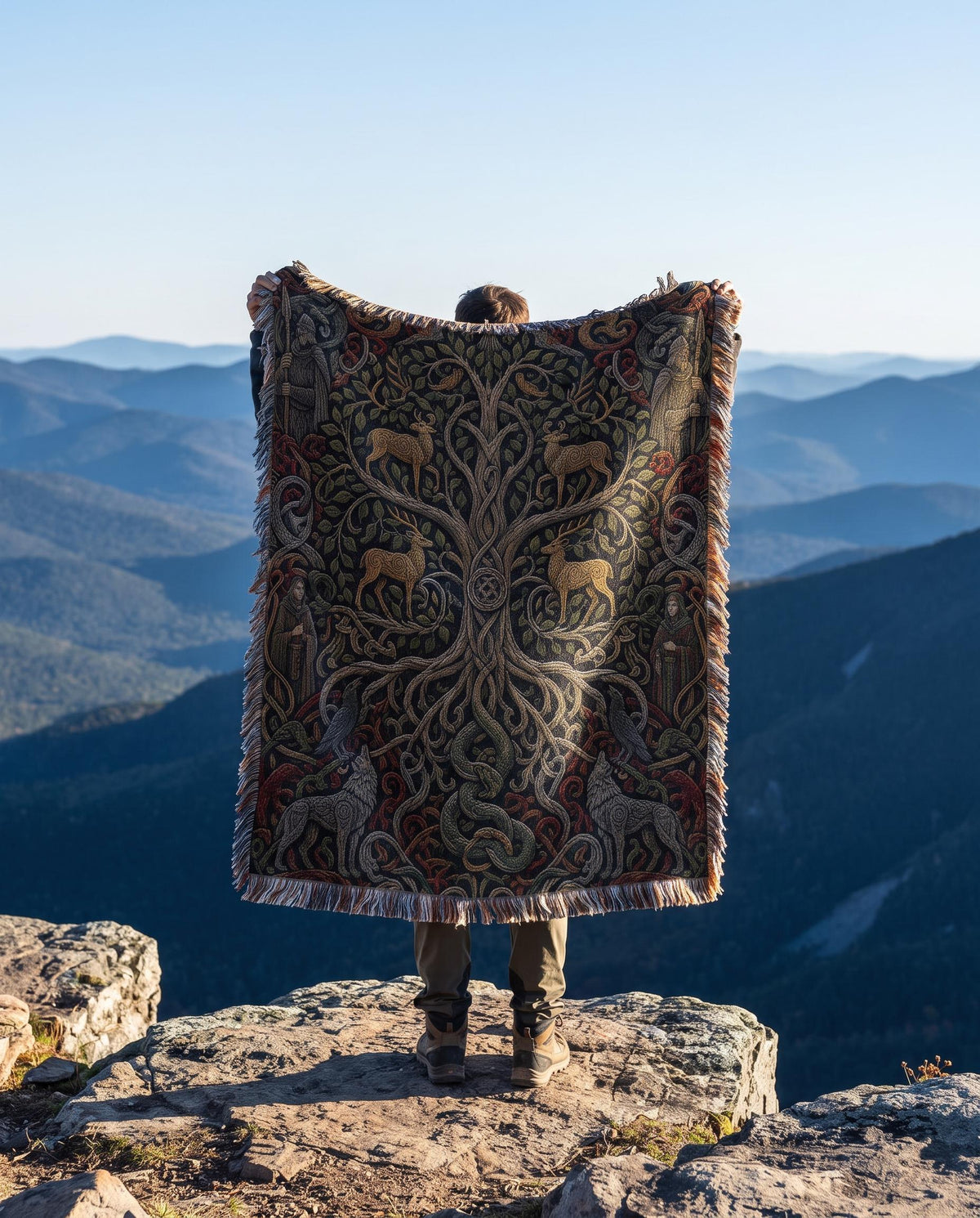 Yggdrasil Woven Blanket