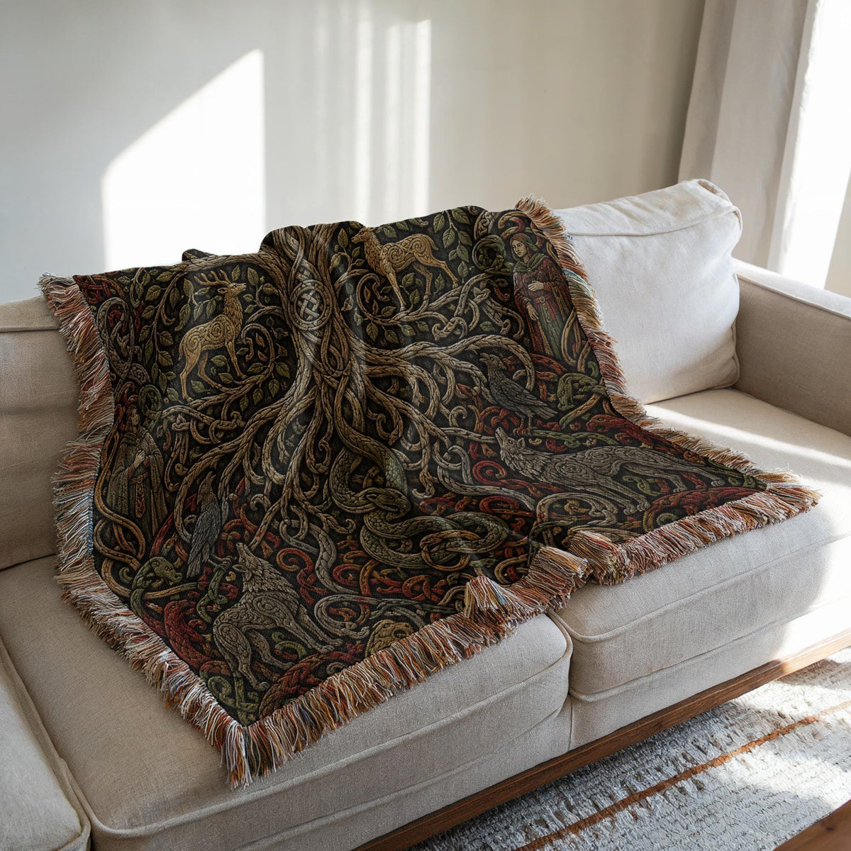 Yggdrasil Woven Blanket