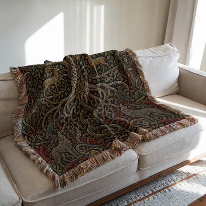 Yggdrasil Woven Blanket