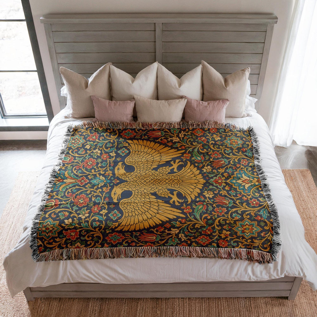 Double Headed Eagle Woven Blanket