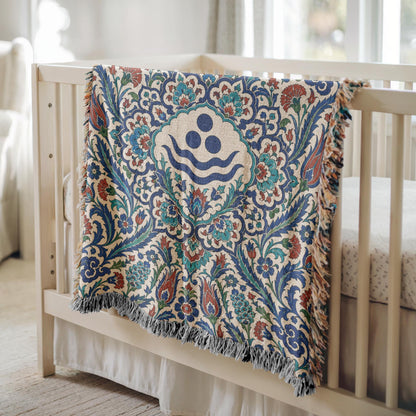Iznik Chintamani Woven Blanket