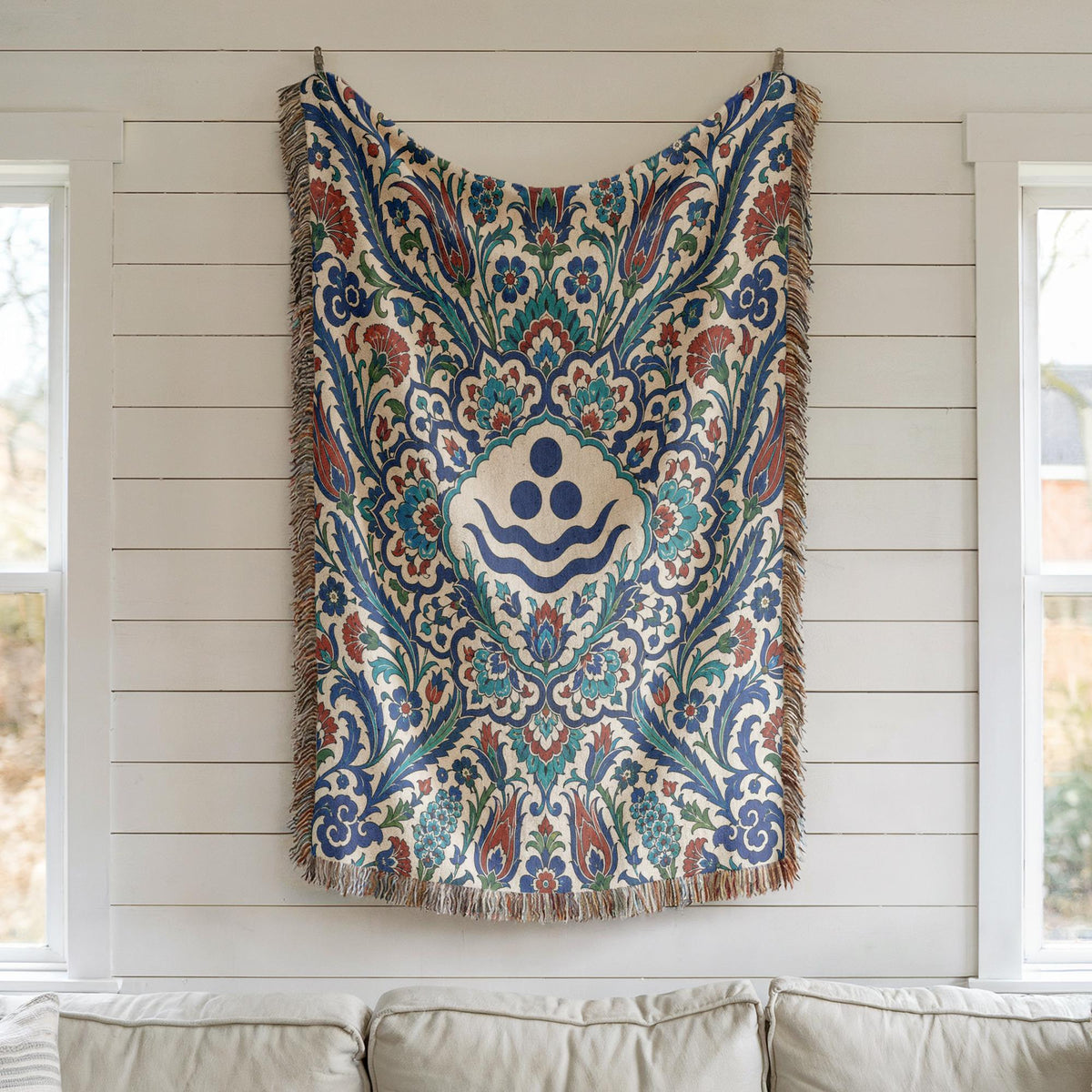 Iznik Chintamani Woven Blanket