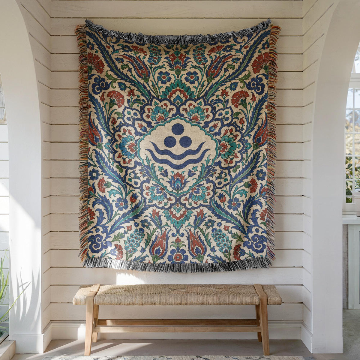 Iznik Chintamani Woven Blanket