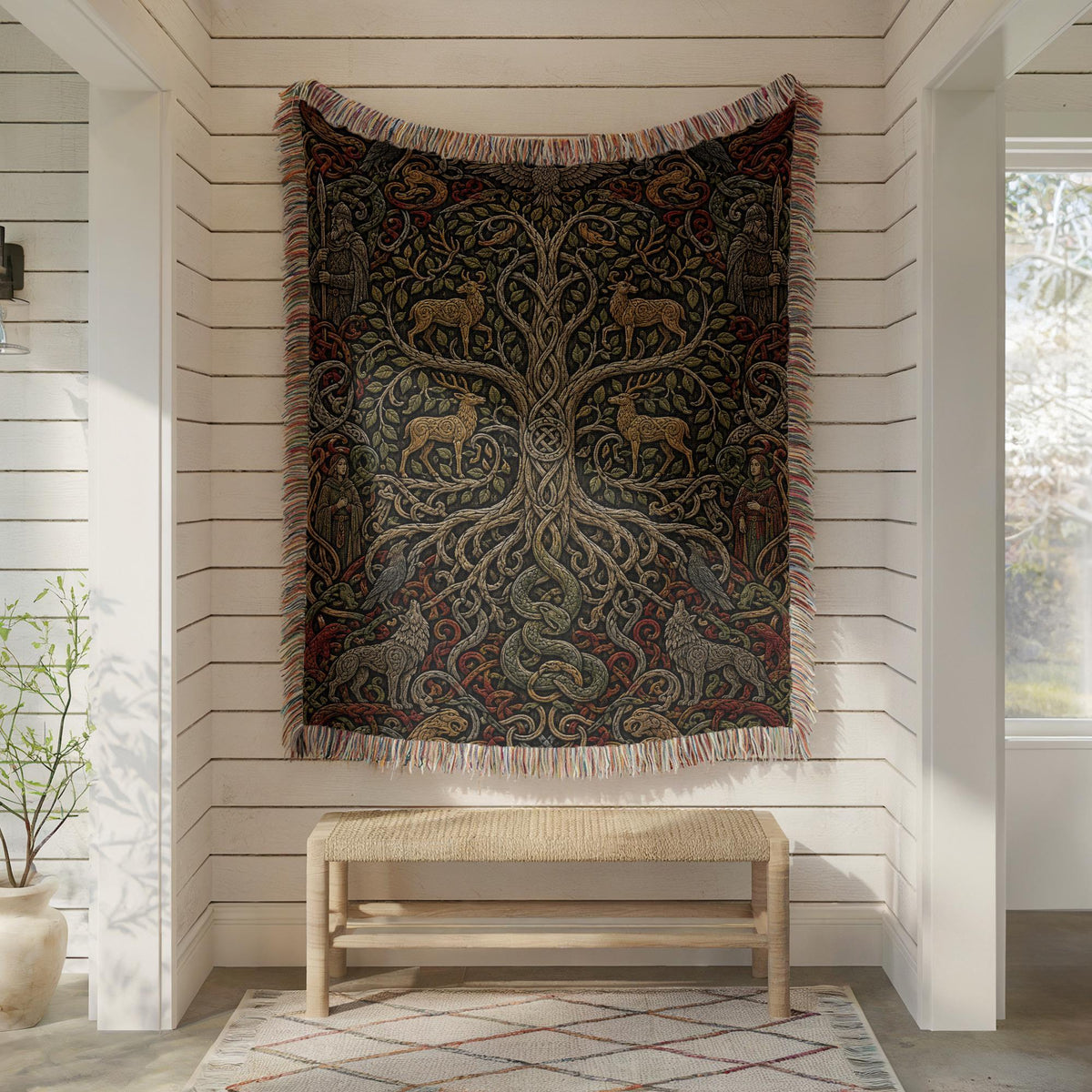 Yggdrasil Woven Blanket