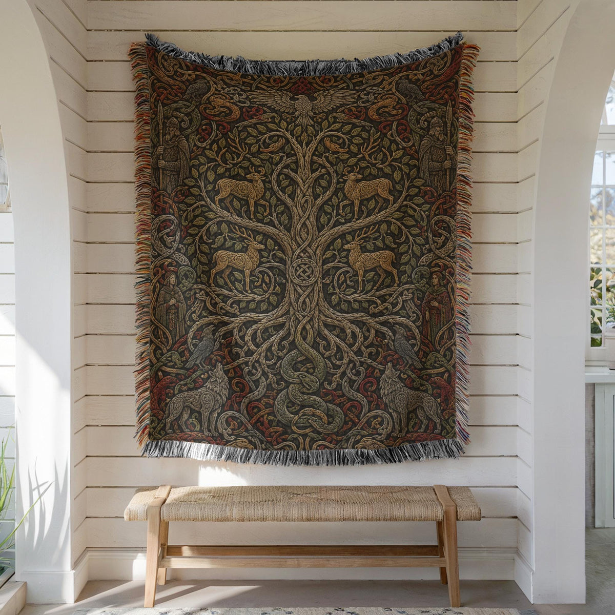 Yggdrasil Woven Blanket