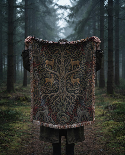 Yggdrasil Woven Blanket