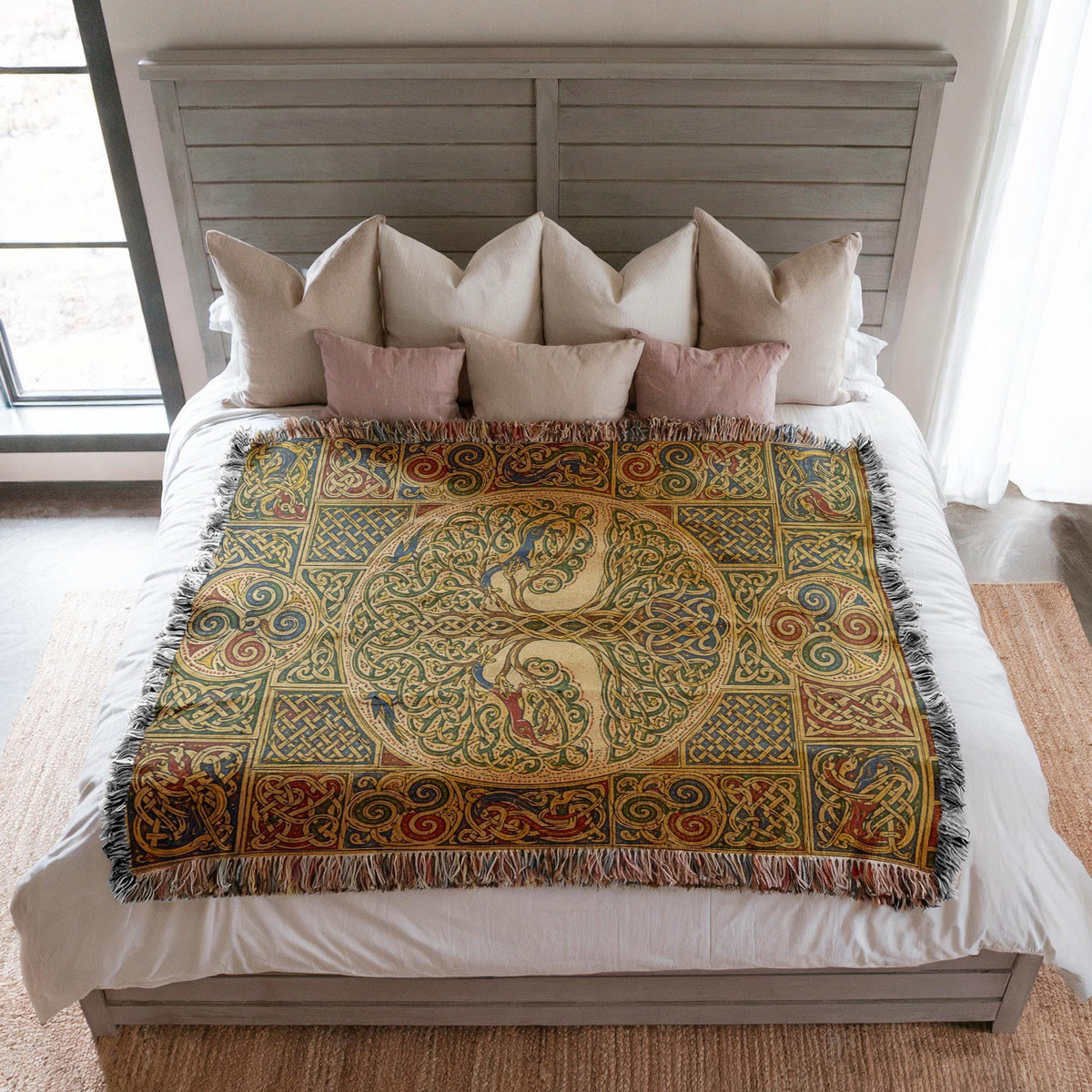 Celtic Tree of Life Woven Blanket