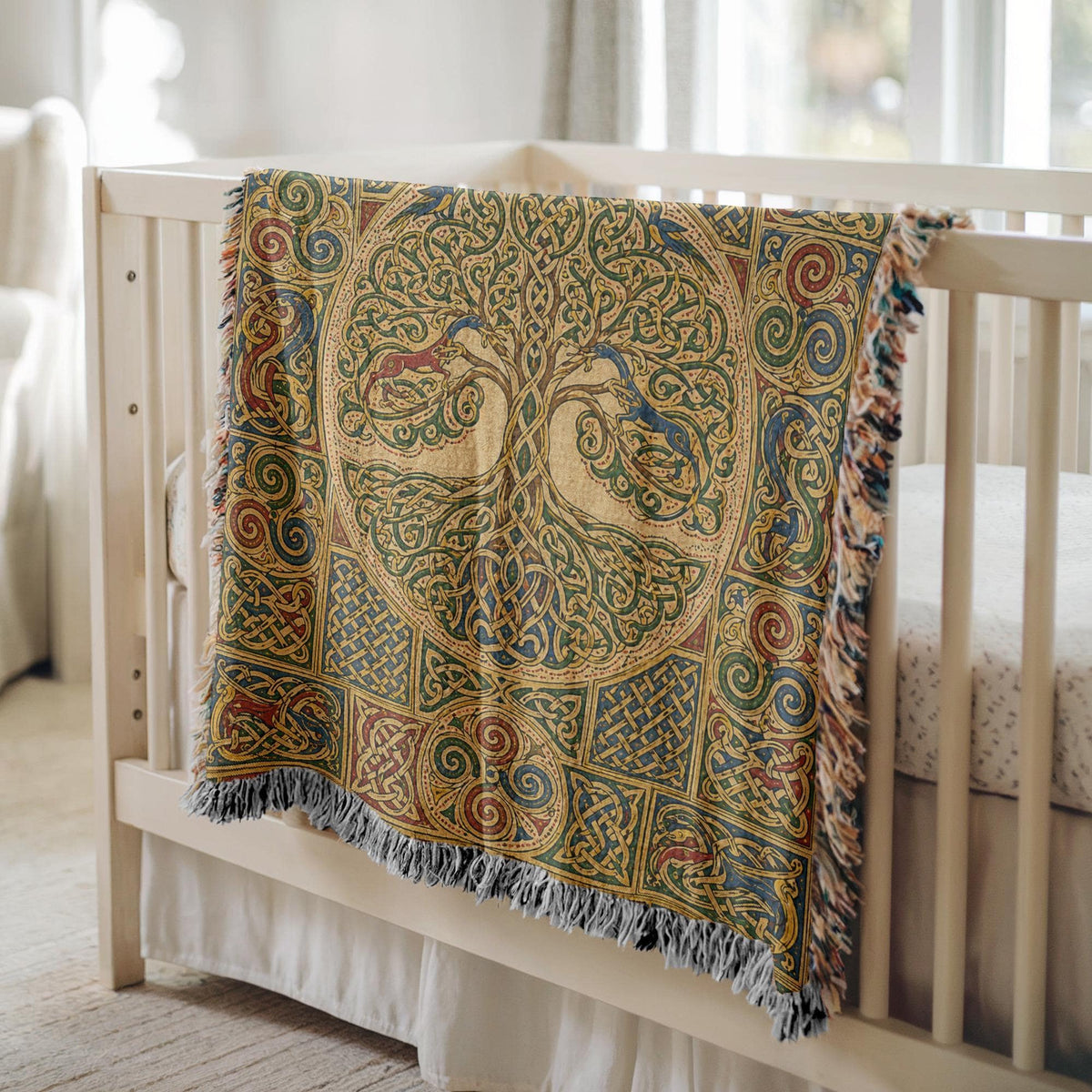 Celtic Tree of Life Woven Blanket