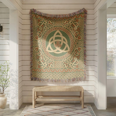 Celtic Triquetra Woven Blanket