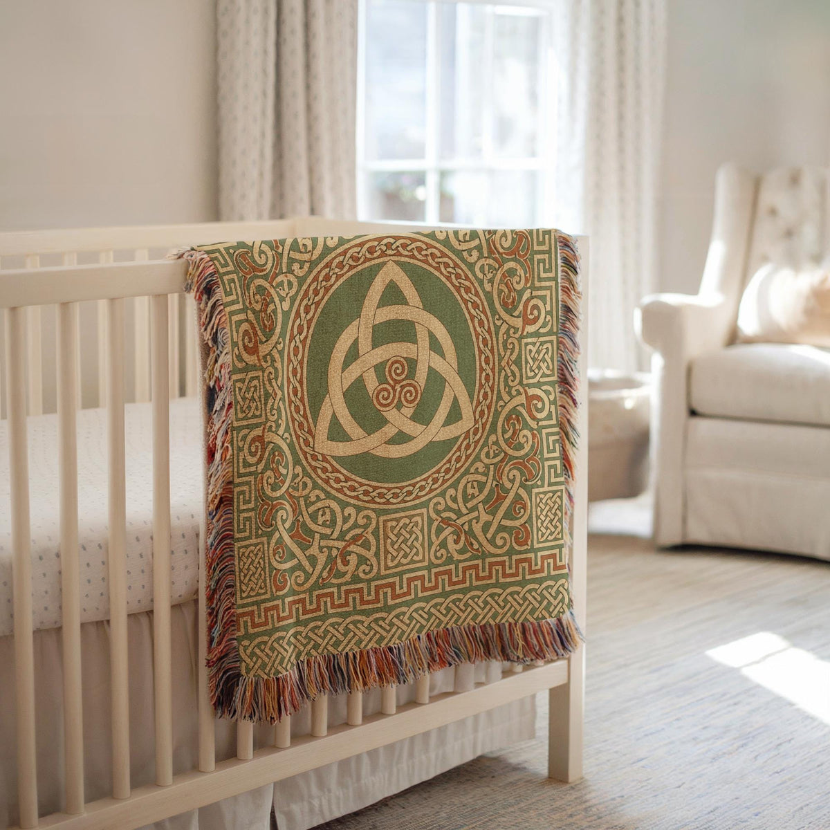Celtic Triquetra Woven Blanket
