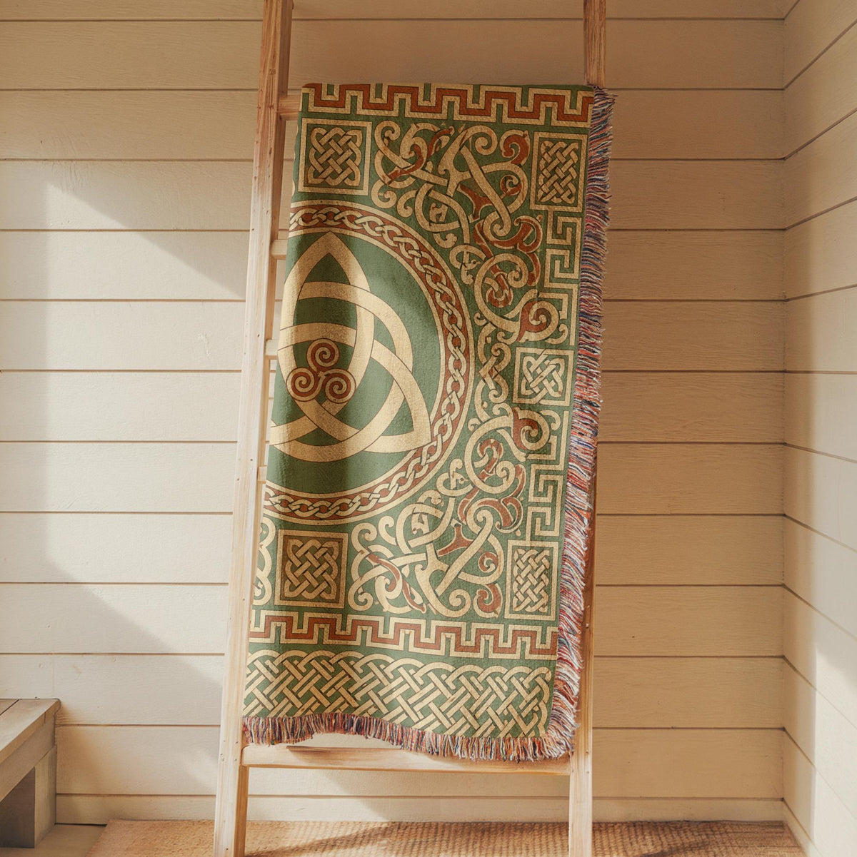 Celtic Triquetra Woven Blanket