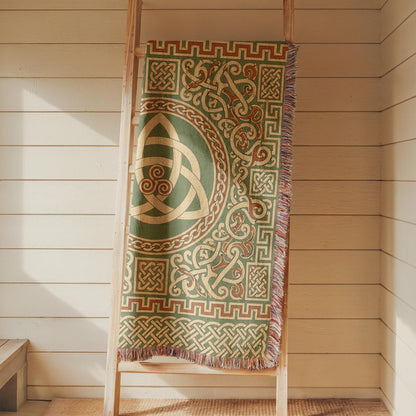 Celtic Triquetra Woven Blanket