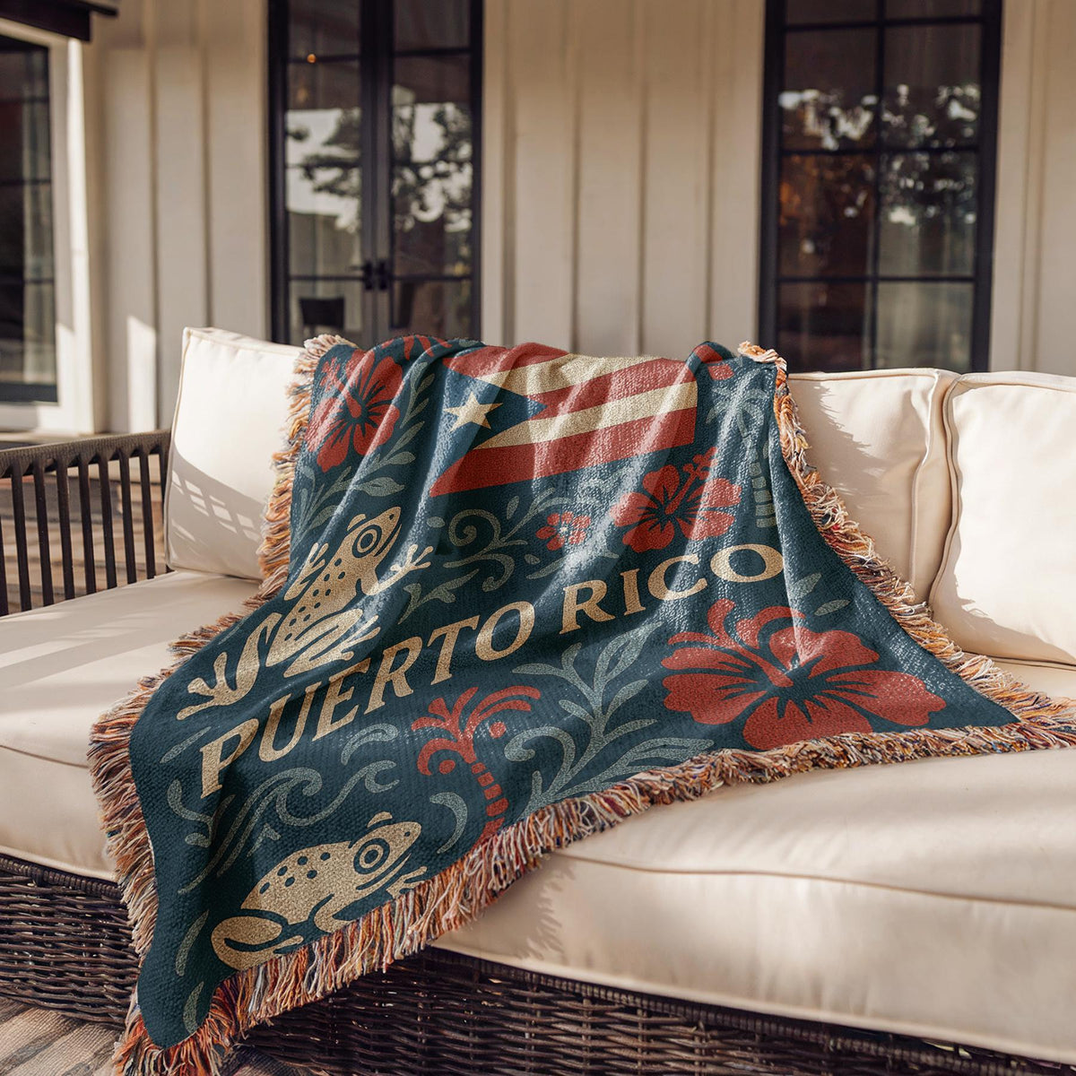 Puerto Rico Woven Blanket