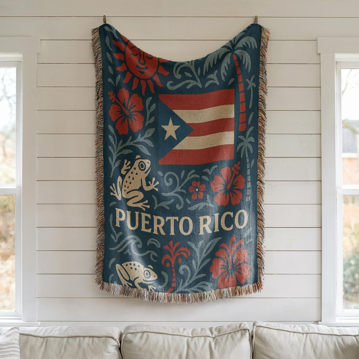 Puerto Rico Woven Blanket