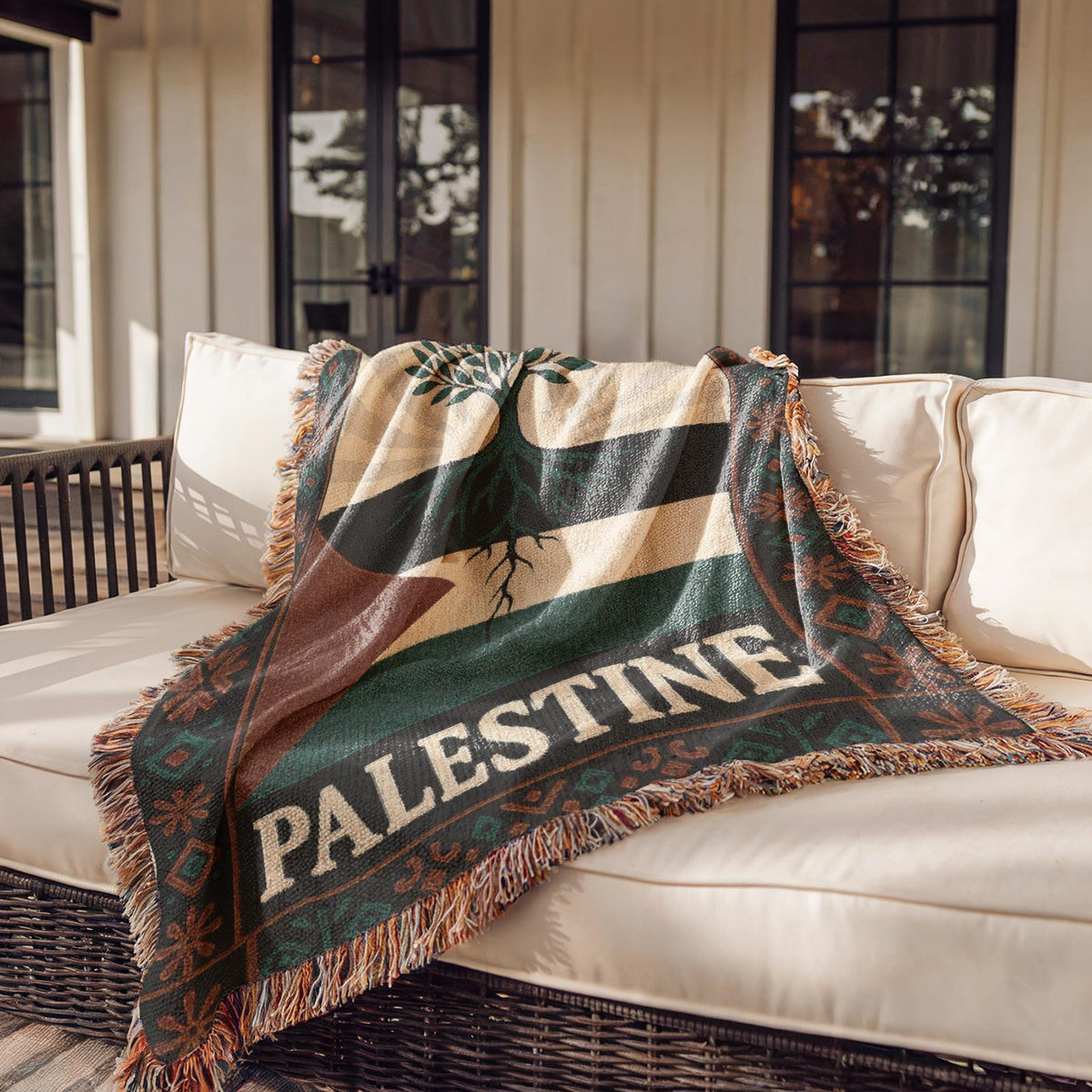Palestine Woven Blanket