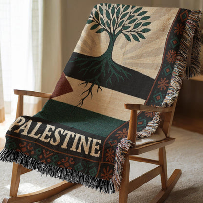 Palestine Woven Blanket