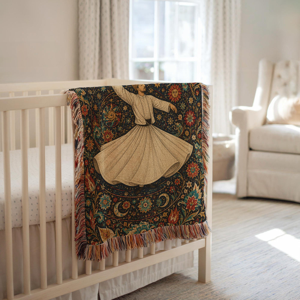 Whirling Dervish Woven Blanket