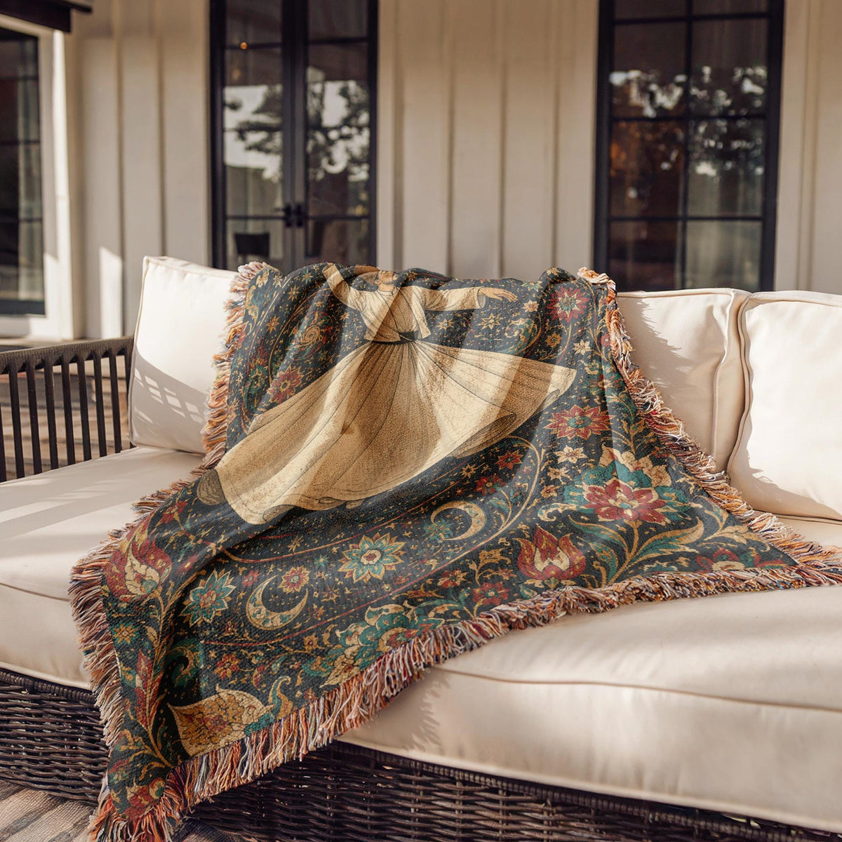 Whirling Dervish Woven Blanket