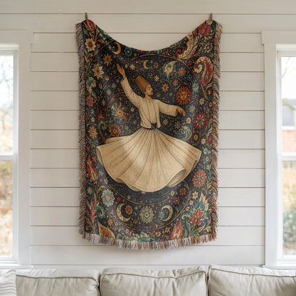 Whirling Dervish Woven Blanket