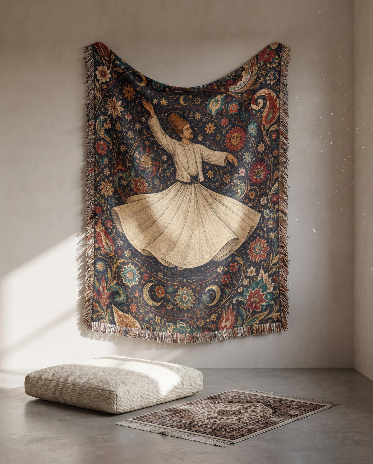 Whirling Dervish Woven Blanket