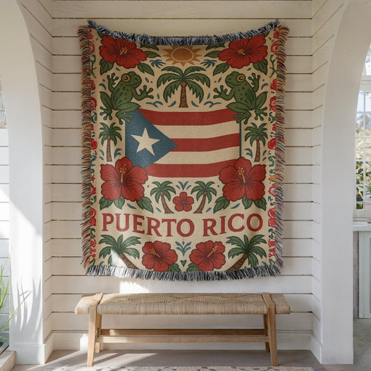 Puerto Rico Woven Blanket