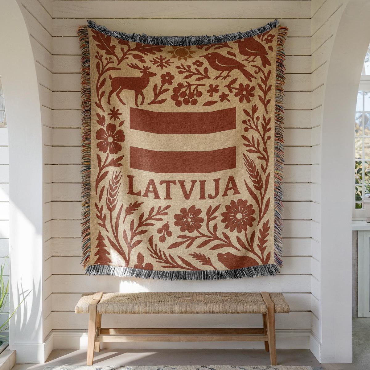 Latvia Woven Blanket