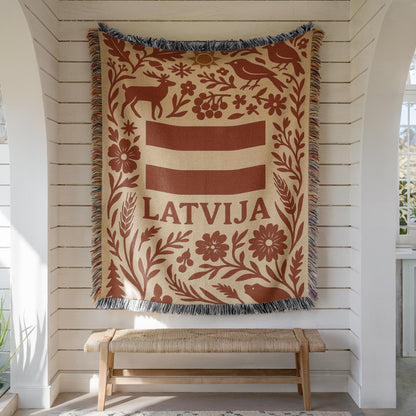 Latvia Woven Blanket