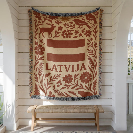 Latvia Woven Blanket