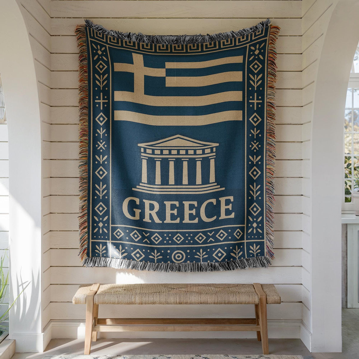 Greece Woven Blanket
