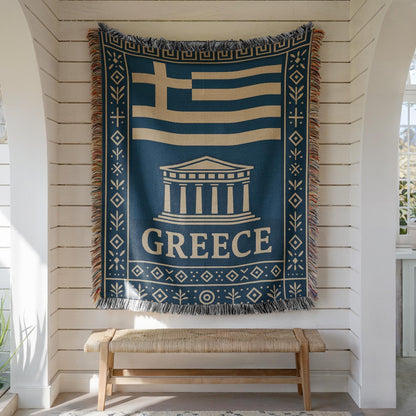 Greece Woven Blanket