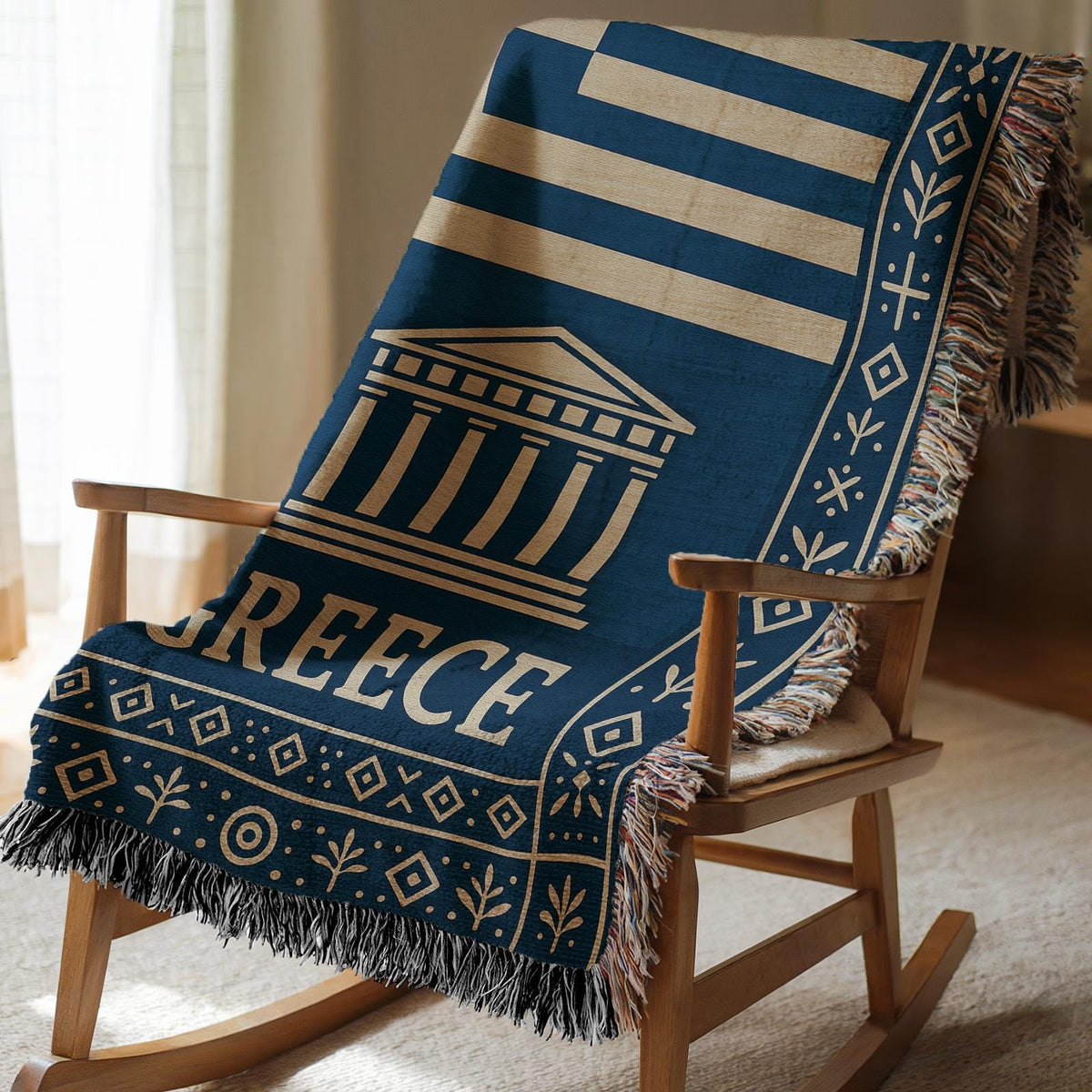 Greece Woven Blanket