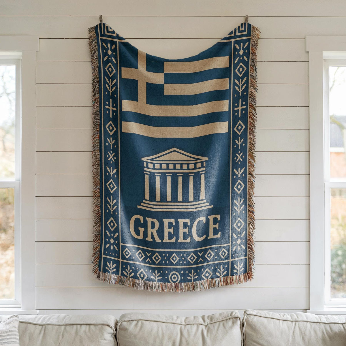 Greece Woven Blanket