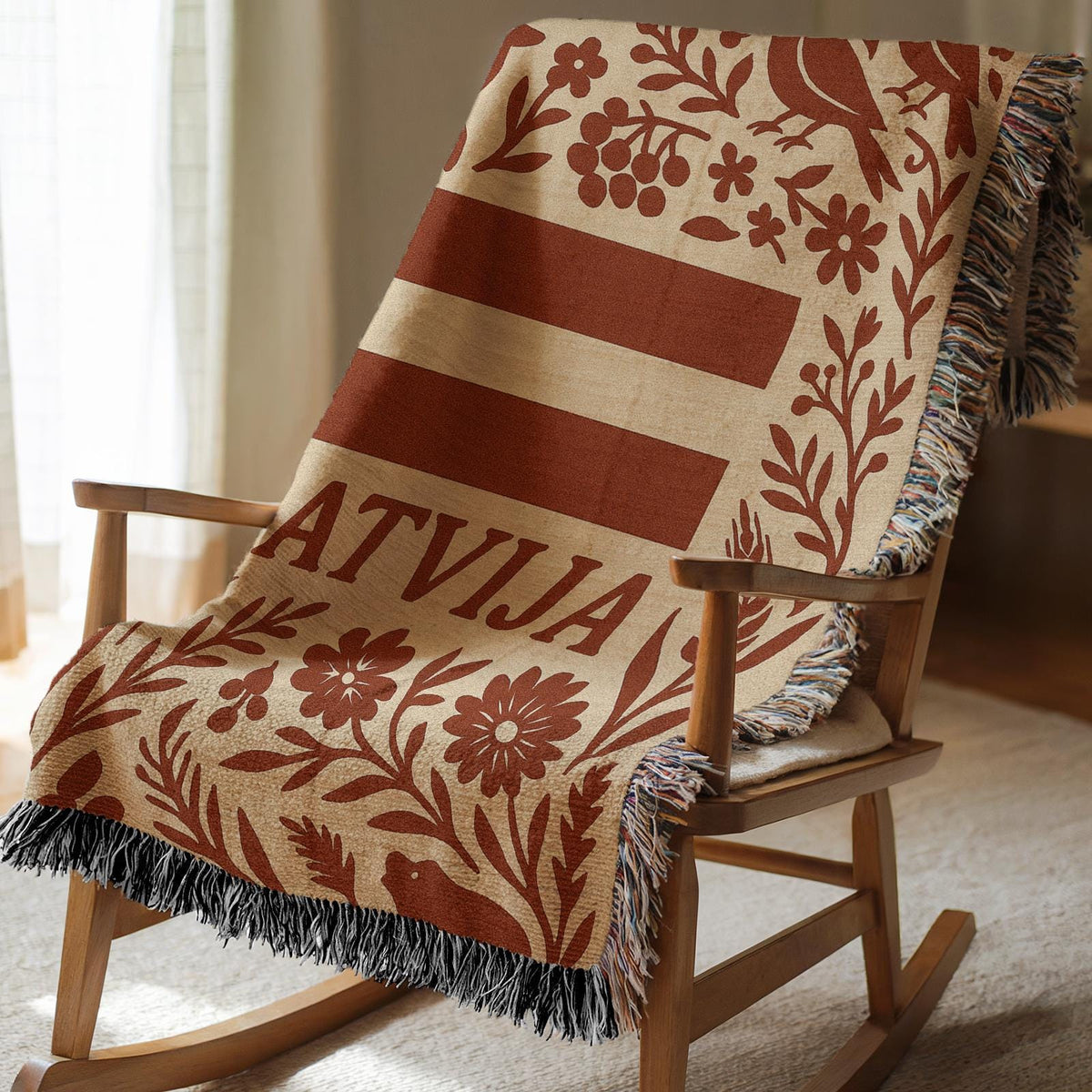 Latvia Woven Blanket