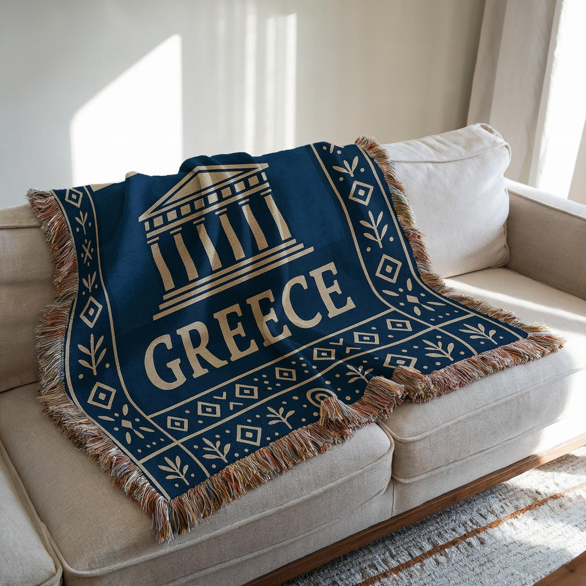 Greece Woven Blanket