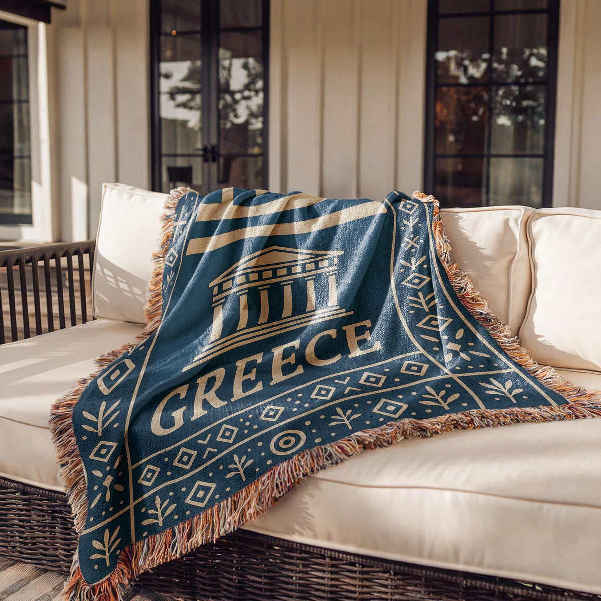 Greece Woven Blanket