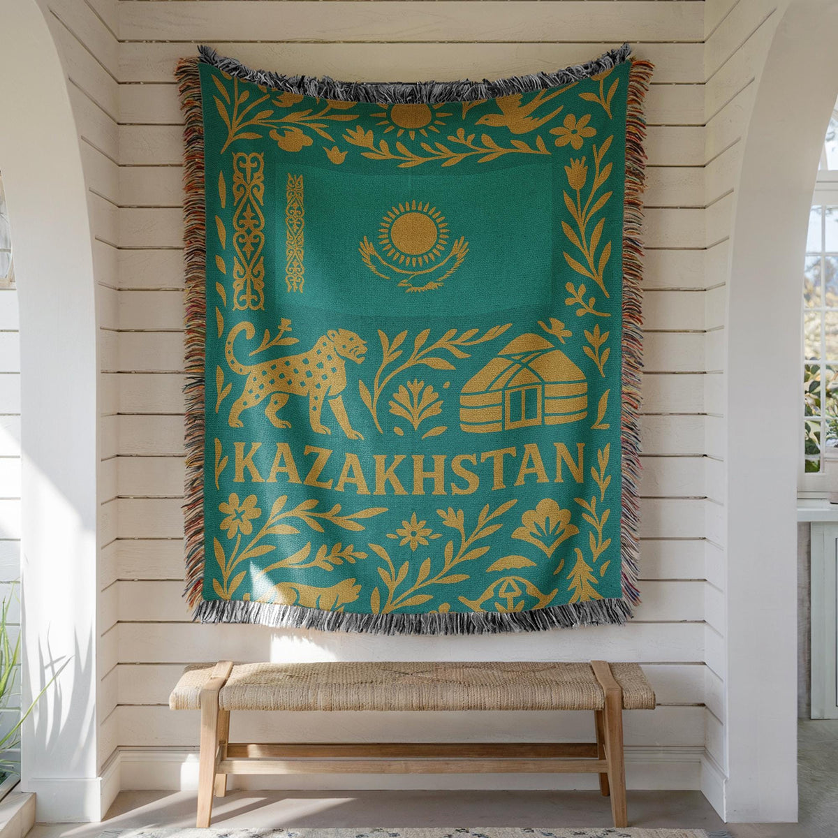 Kazakhstan Woven Blanket
