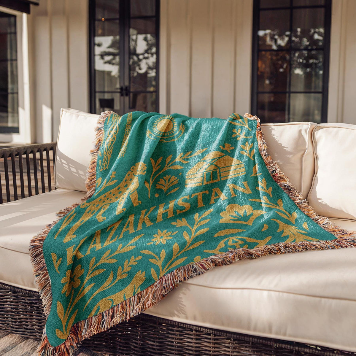 Kazakhstan Woven Blanket
