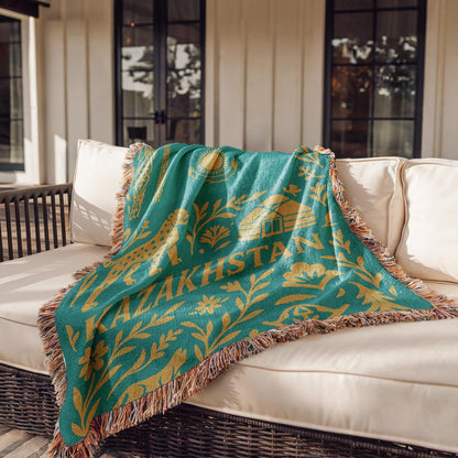 Kazakhstan Woven Blanket