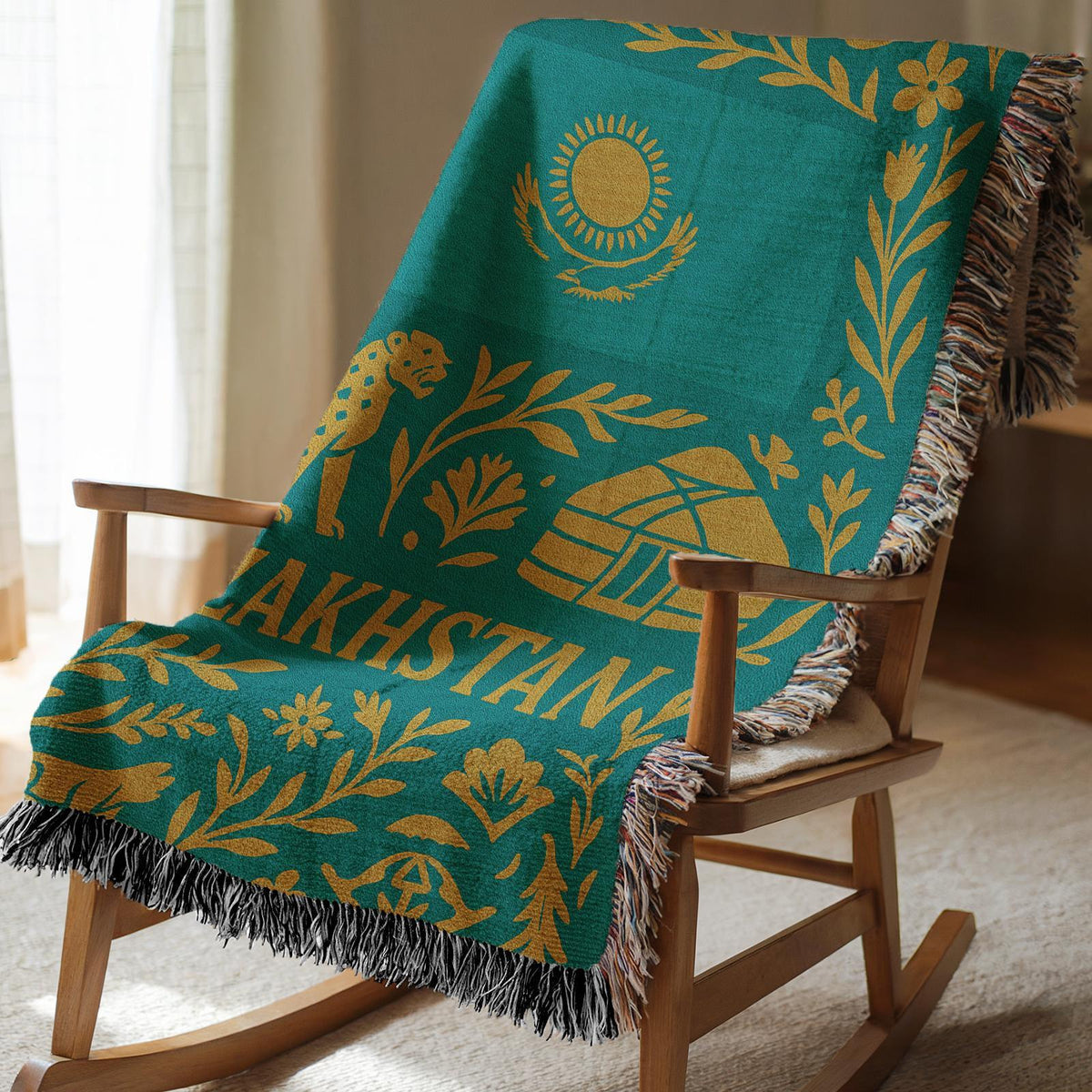 Kazakhstan Woven Blanket