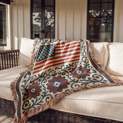 United States Woven Blanket