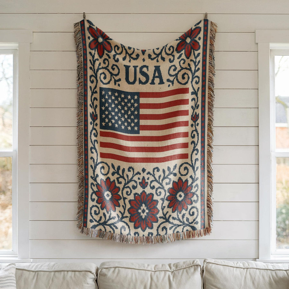 United States Woven Blanket