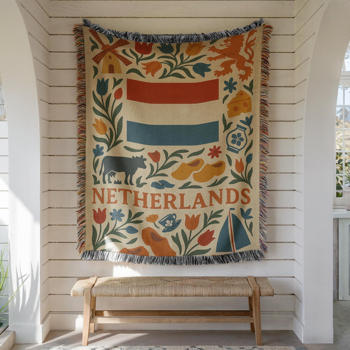 Netherlands Woven Blanket