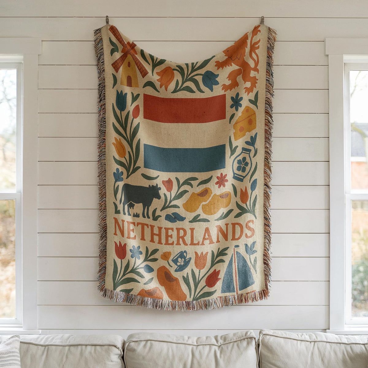 Netherlands Woven Blanket