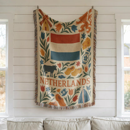Netherlands Woven Blanket